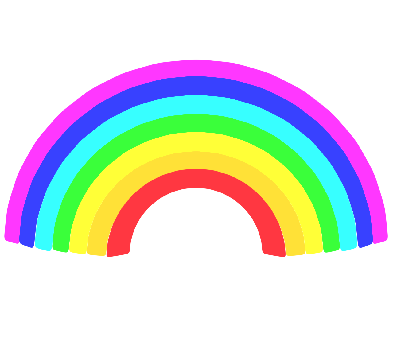 虹のイラスト