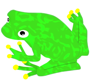 リアルなカエルのイラスト