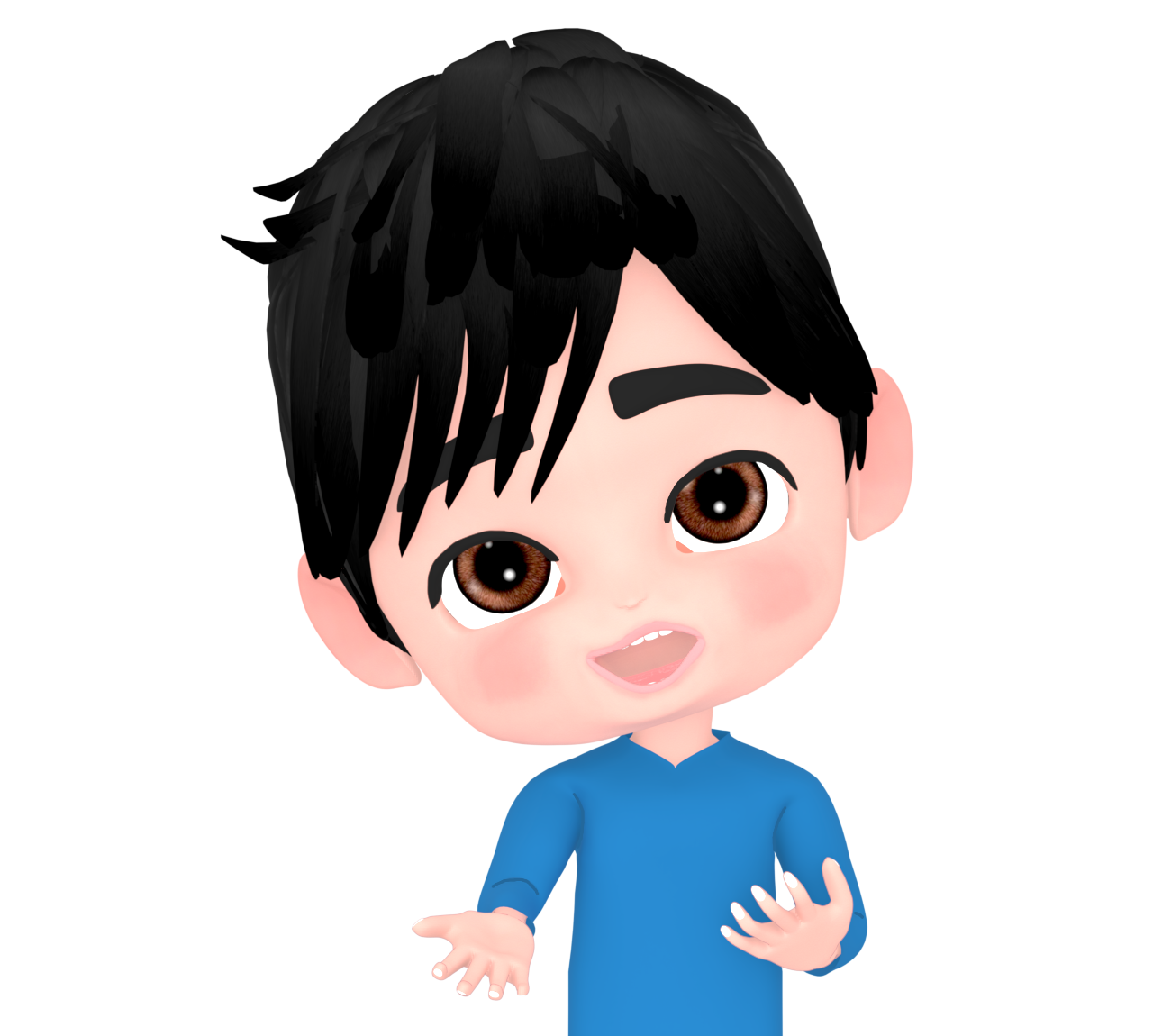 勧める男性のイラスト