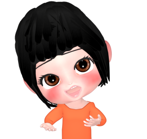 オススメする女性のイラスト