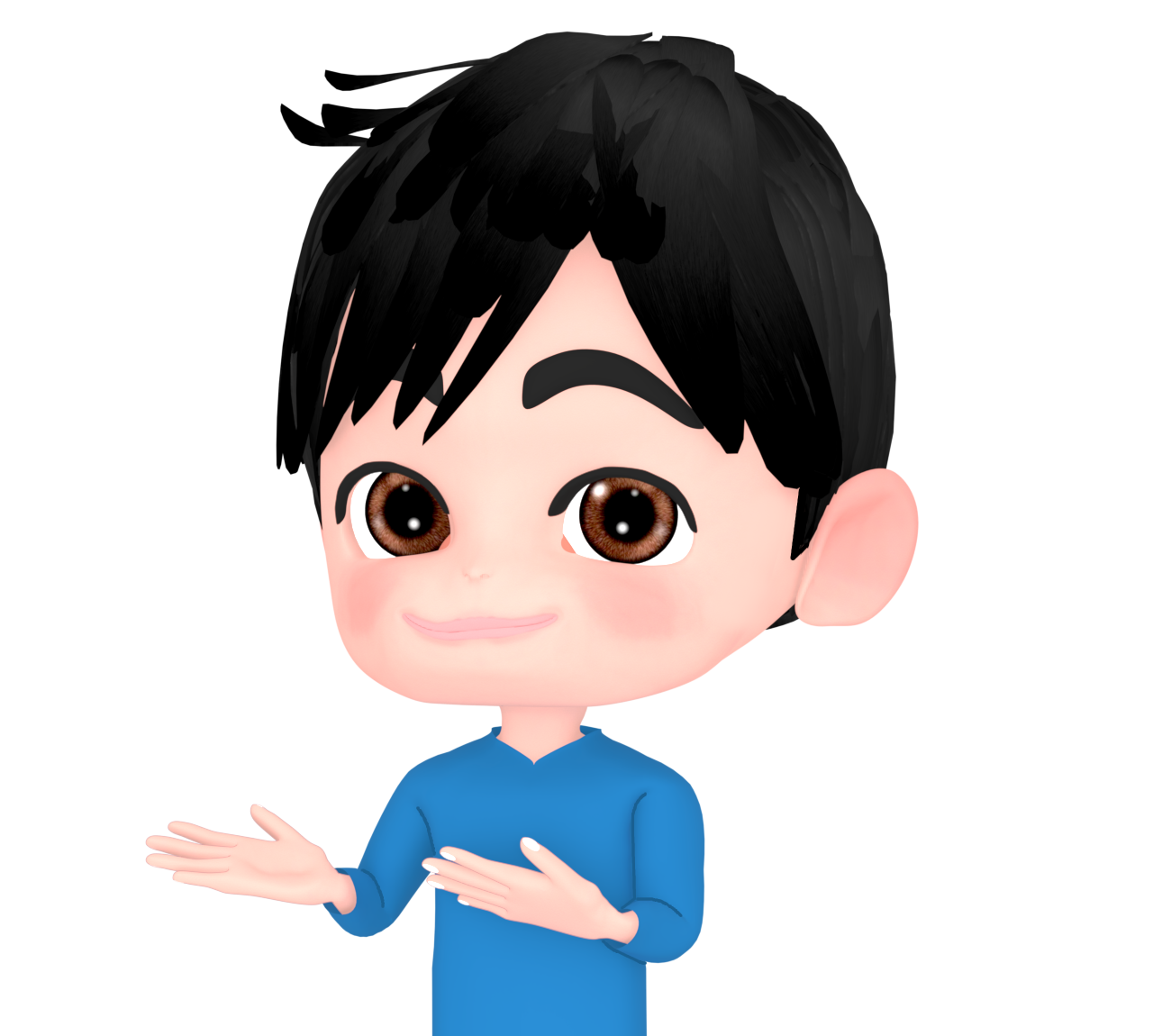 勧めている男性のイラスト
