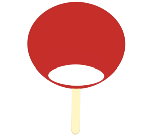 うちわのイラスト