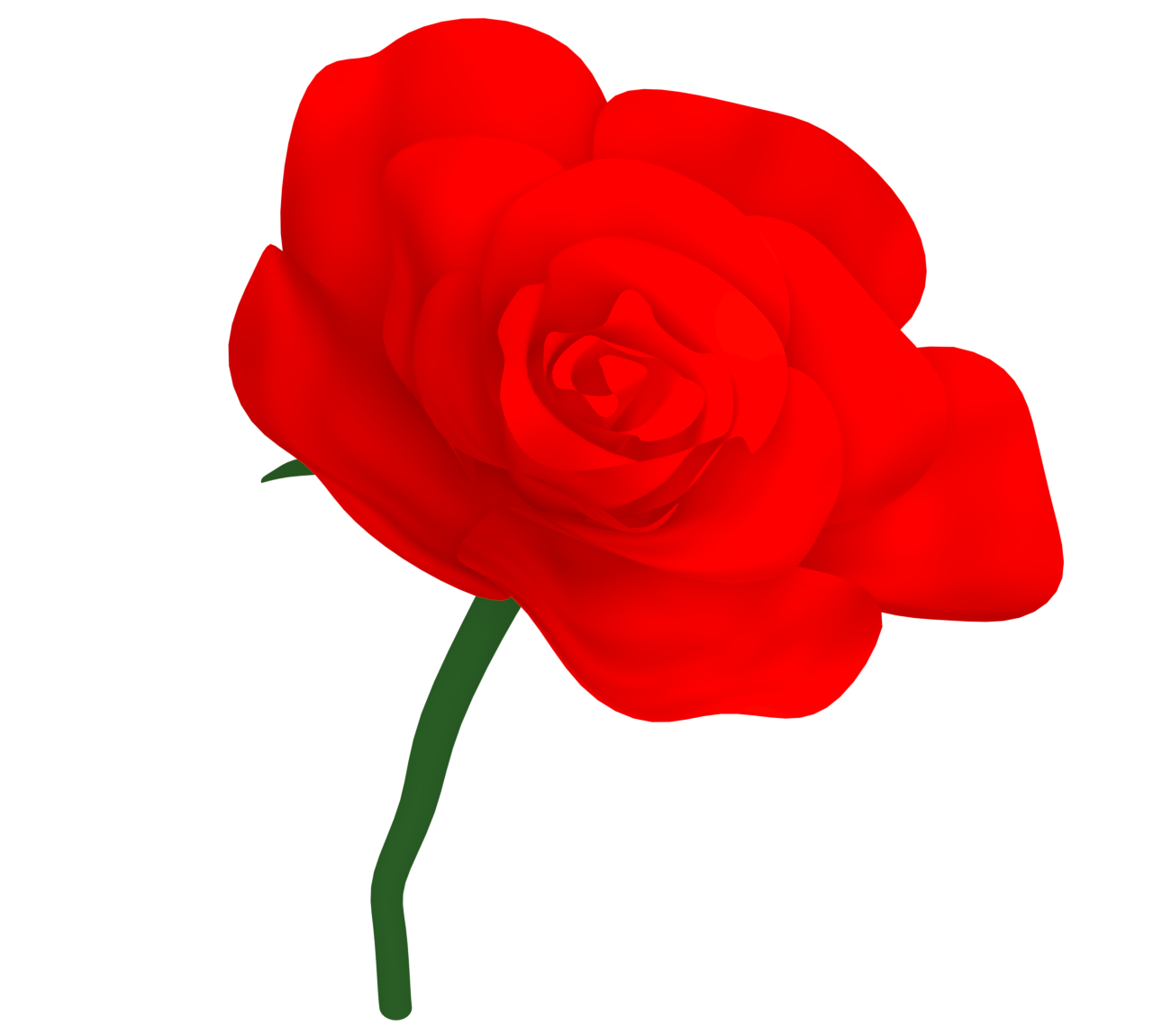 赤い薔薇のイラスト