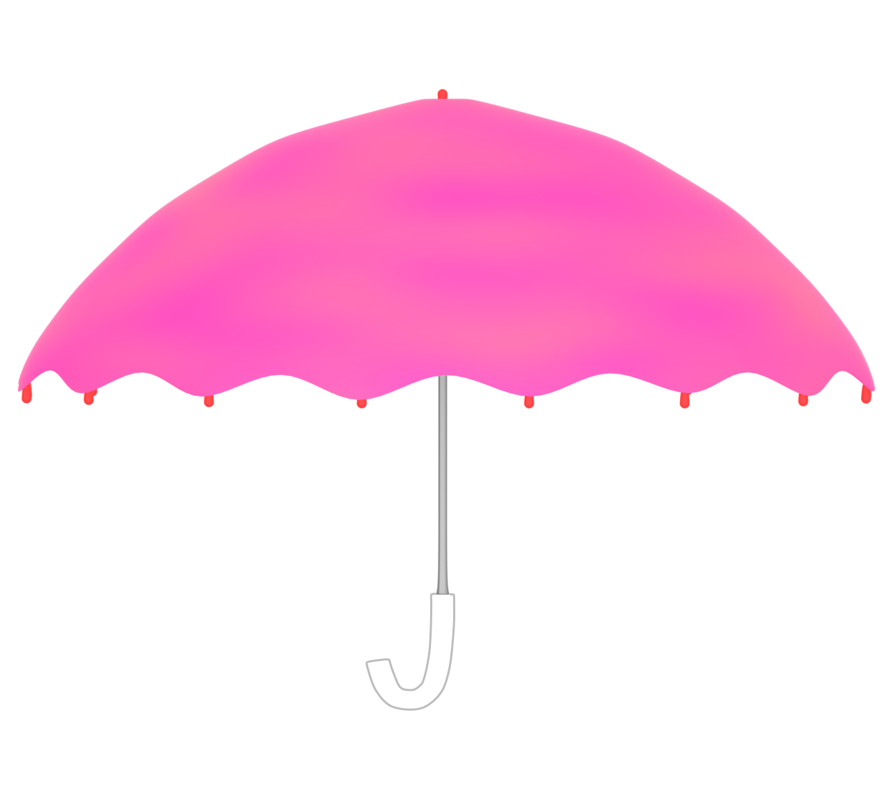 赤い傘のイラスト