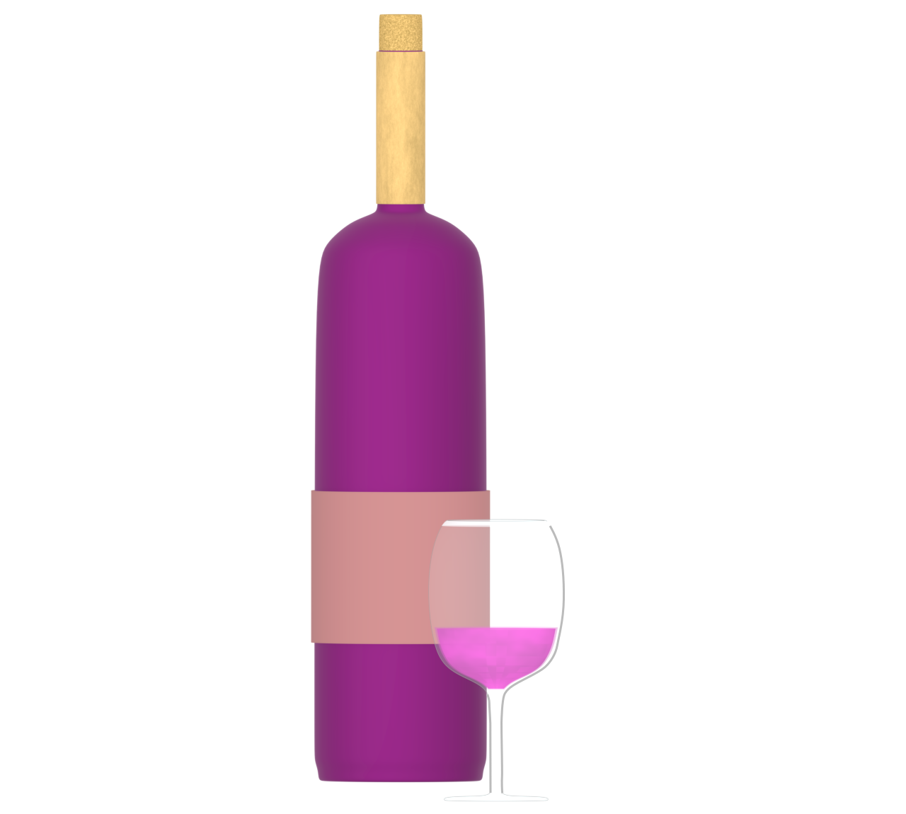 赤ワインのイラスト