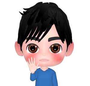 断る男性のイラスト