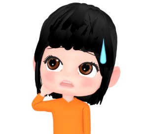 思い出すうっかりとした女性のイラスト