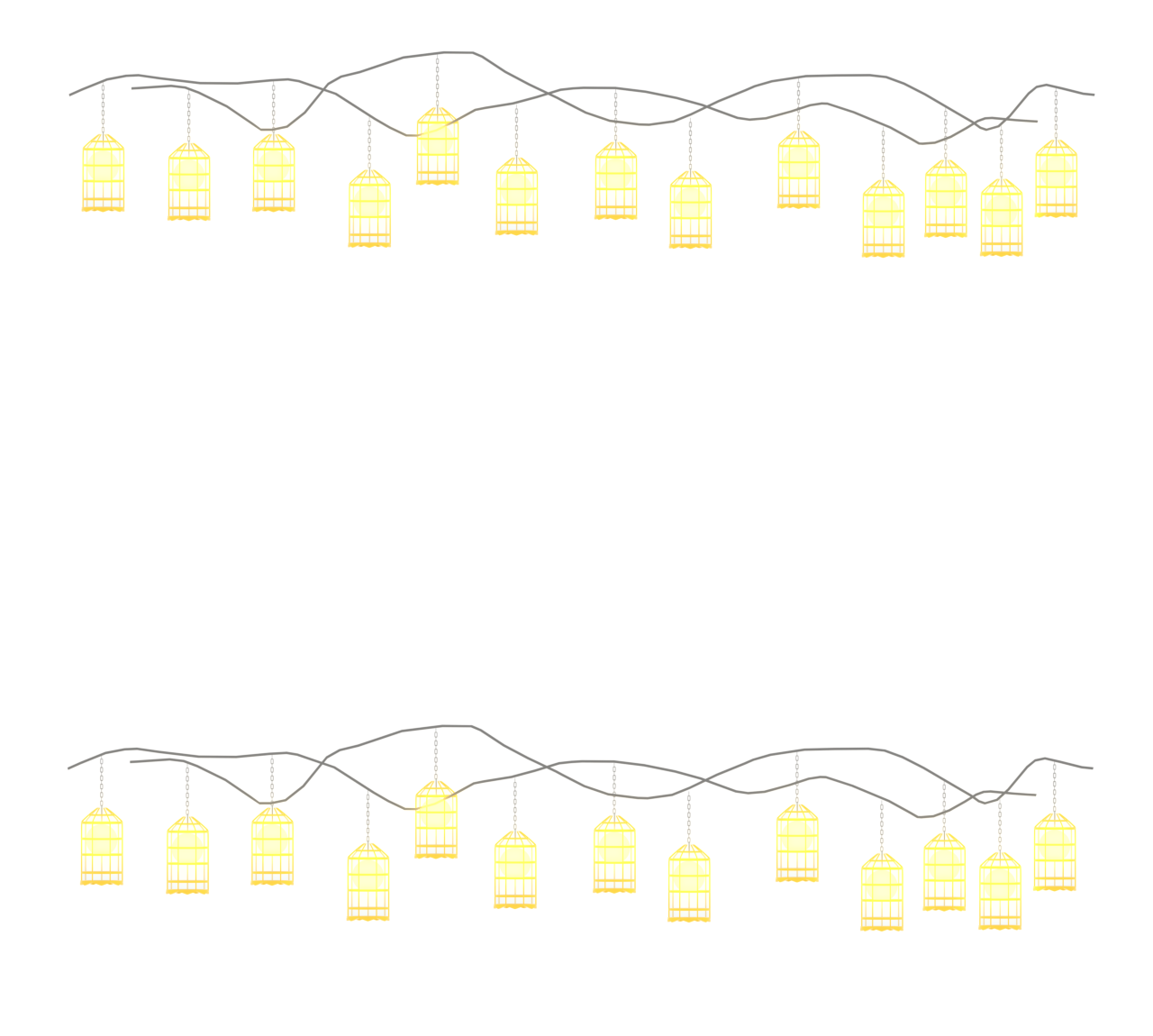 レトロなイルミネーションのイラスト