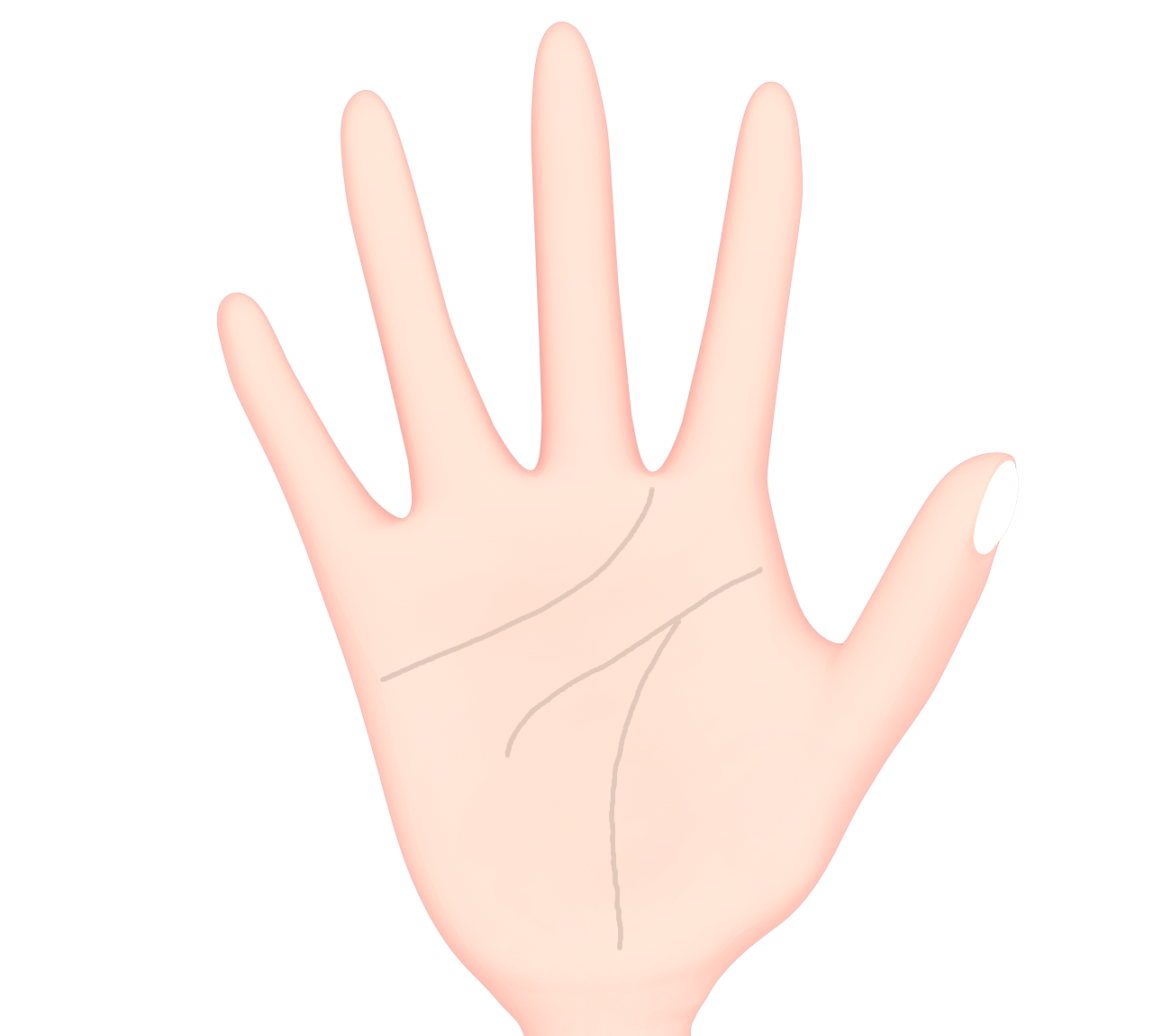じゃんけん パーのイラスト