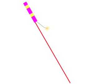 ロケット花火のイラスト