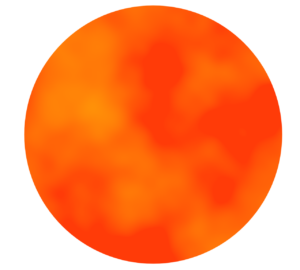 丸い太陽のイラスト