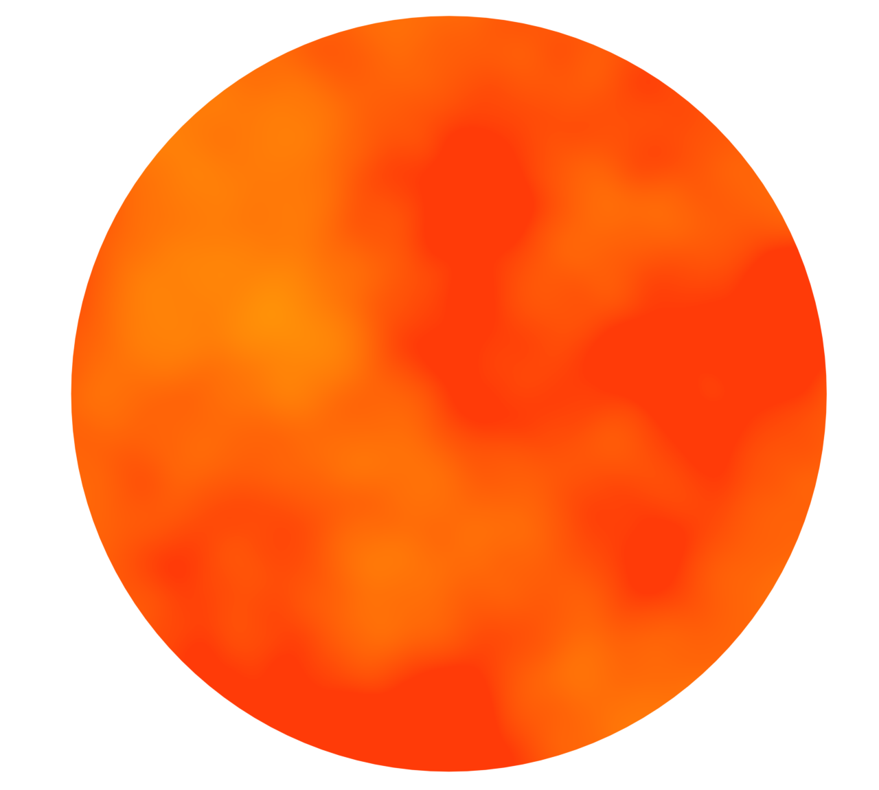 丸い太陽のイラスト
