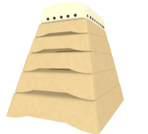 学校の跳び箱のイラスト