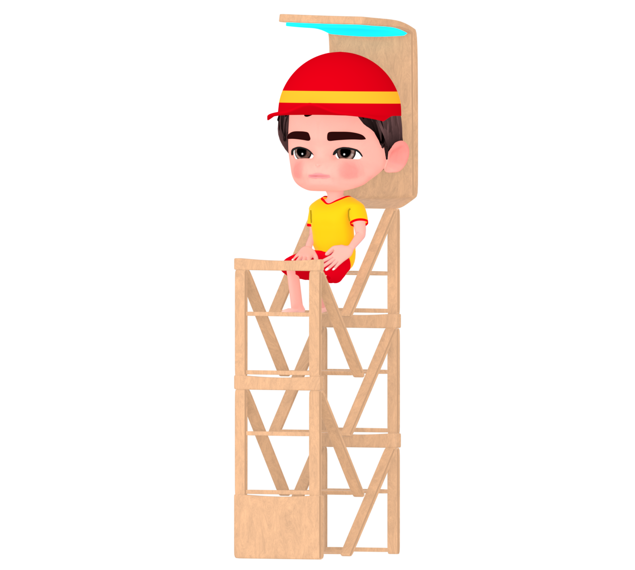 海の監視員のイラスト