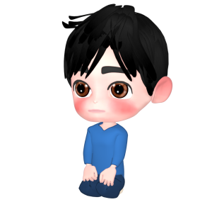正座をする男性のイラスト