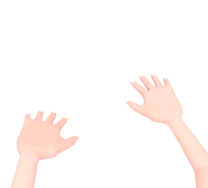 自分の目線から見た手のイラスト