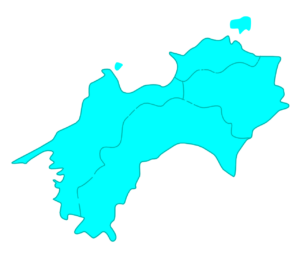 四国地方のイラスト