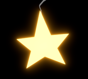 光る星のイラスト