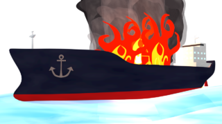 ship on fire img