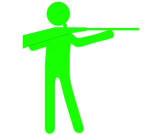 射撃のマーク