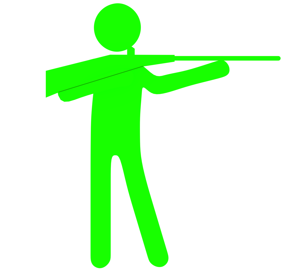 射撃のマーク