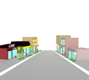 商店街のイラスト