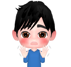 遠慮する男性のイラスト