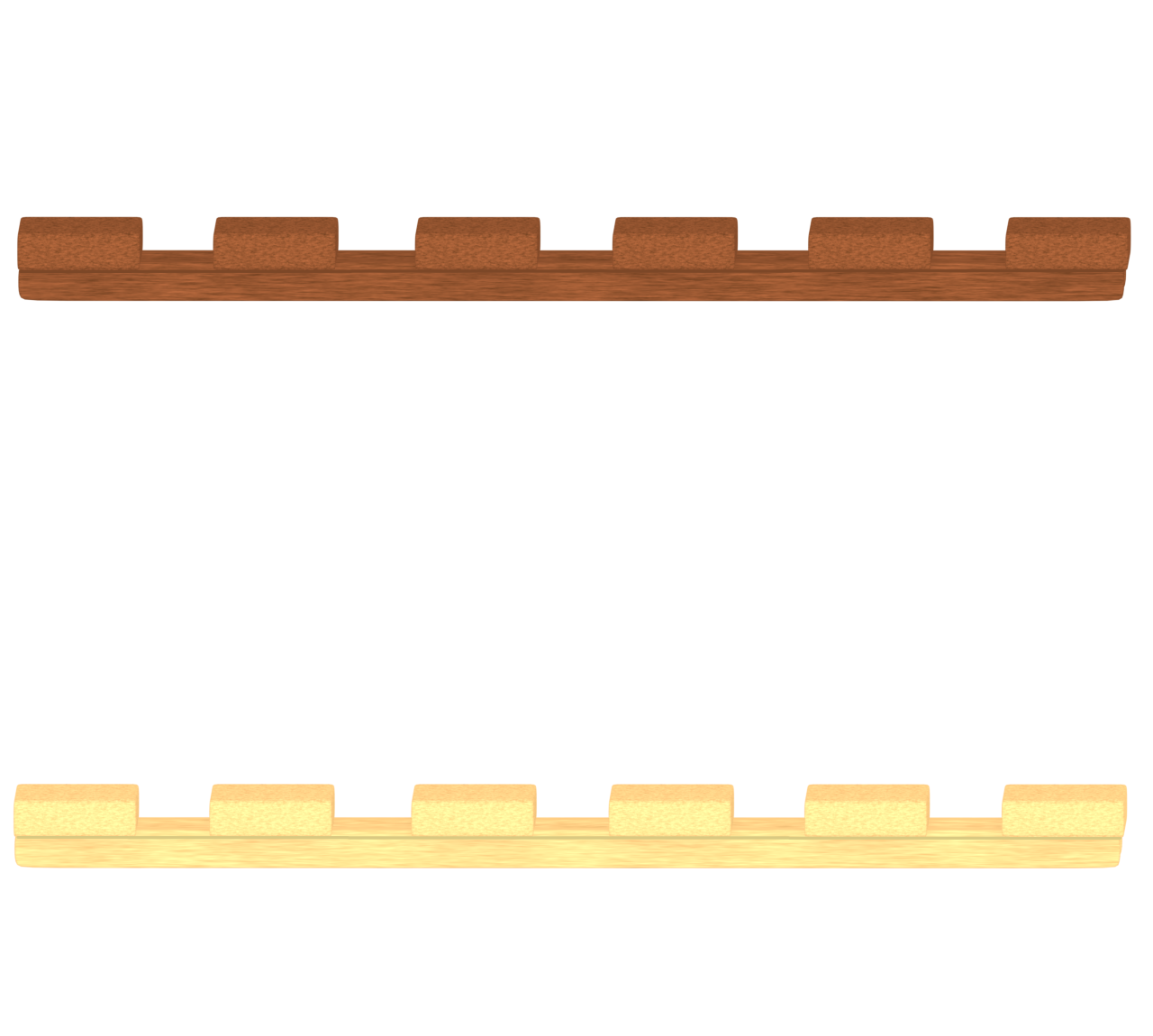 横から見るすのこのイラスト