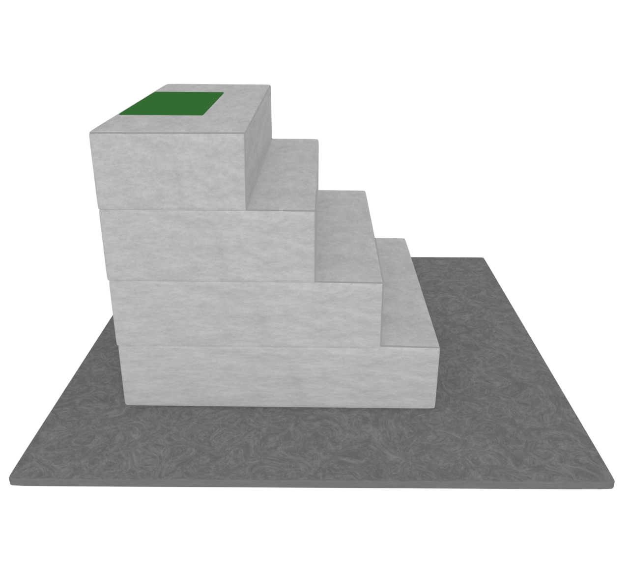 横から見る階段のイラスト