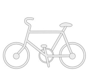 自転車のマークのイラスト