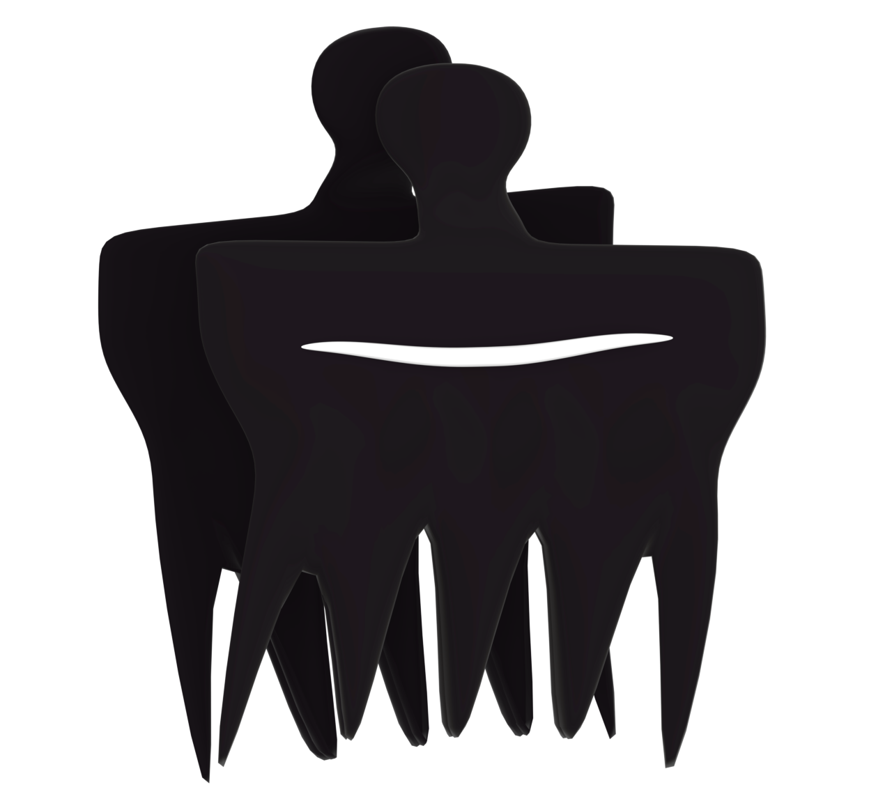 シンプルな髪留めのイラスト