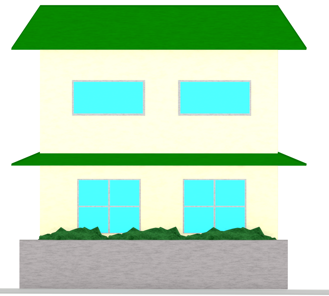 シンプルな家のイラスト 2 シンプルな家のイラスト