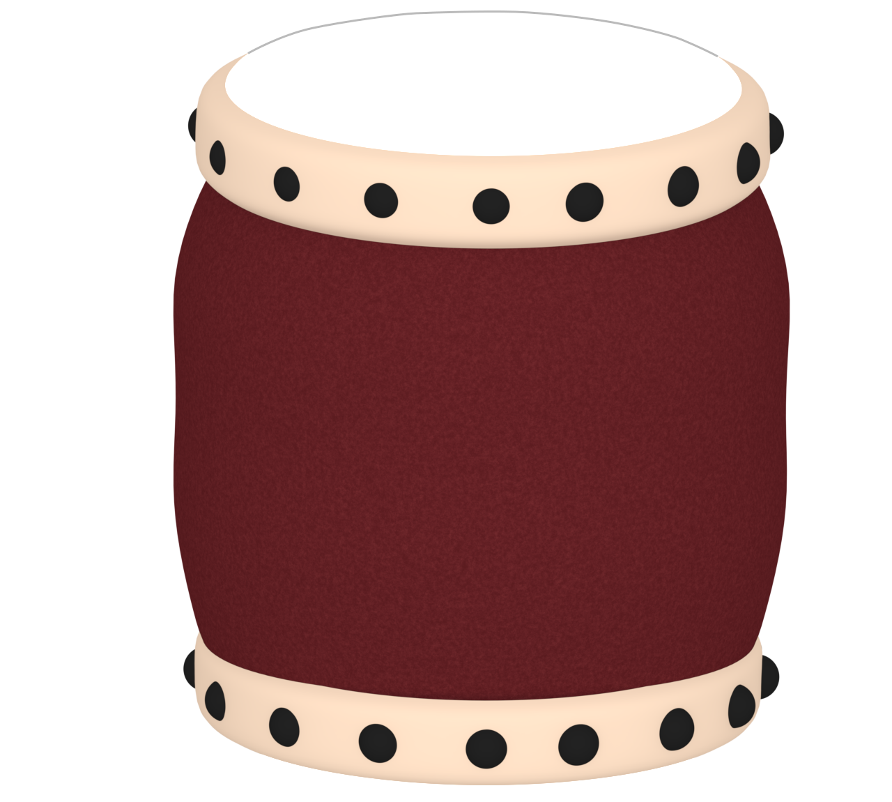 シンプルな和太鼓のイラスト
