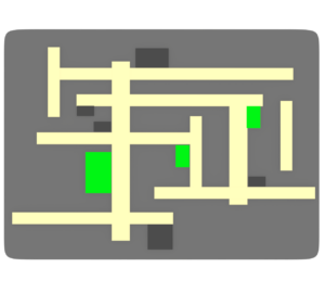 シンプルなマップ地図のイラスト