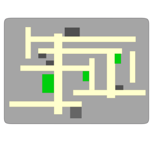 シンプルなマップ地図のイラスト