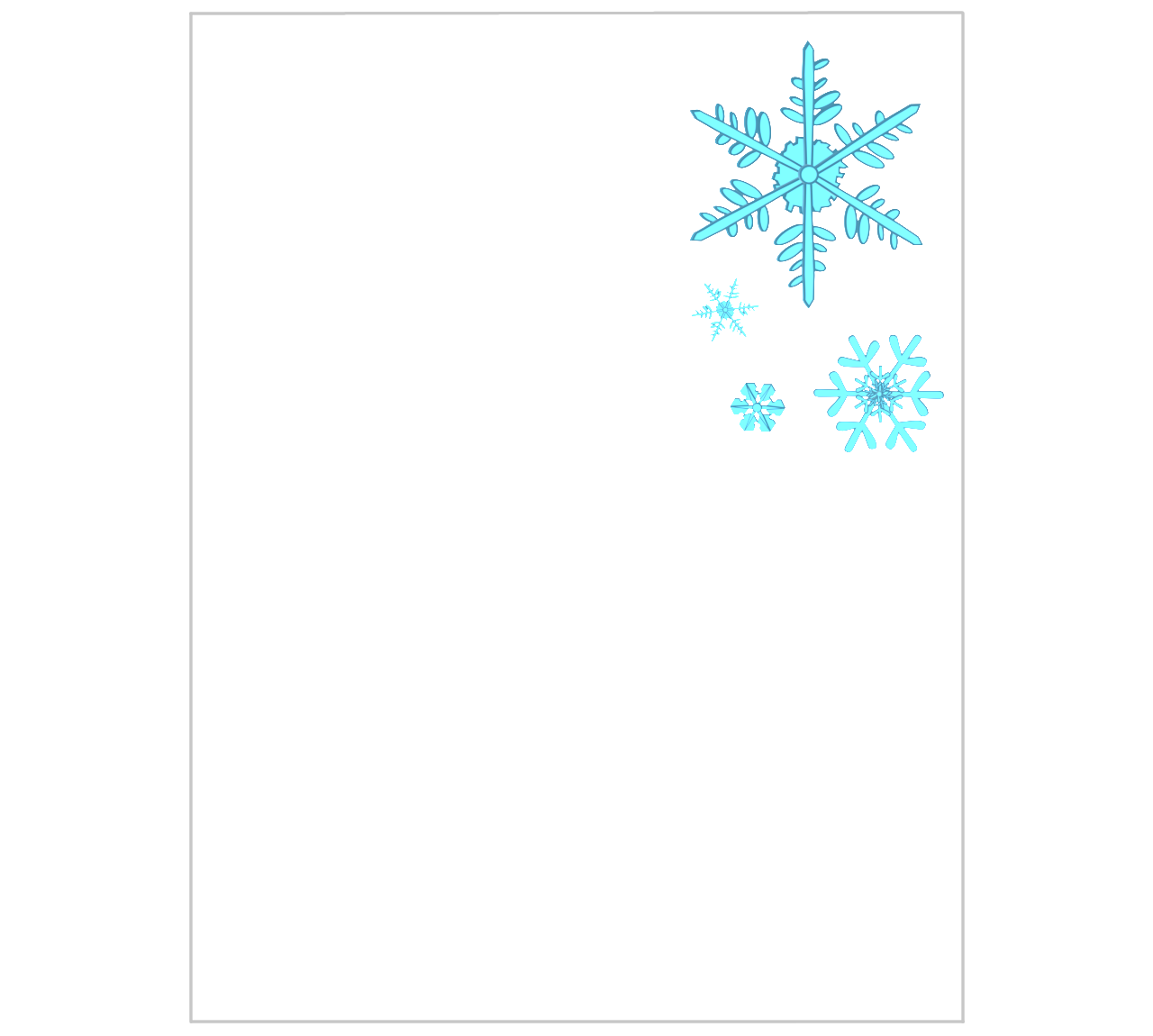 シンプルな雪の結晶の背景