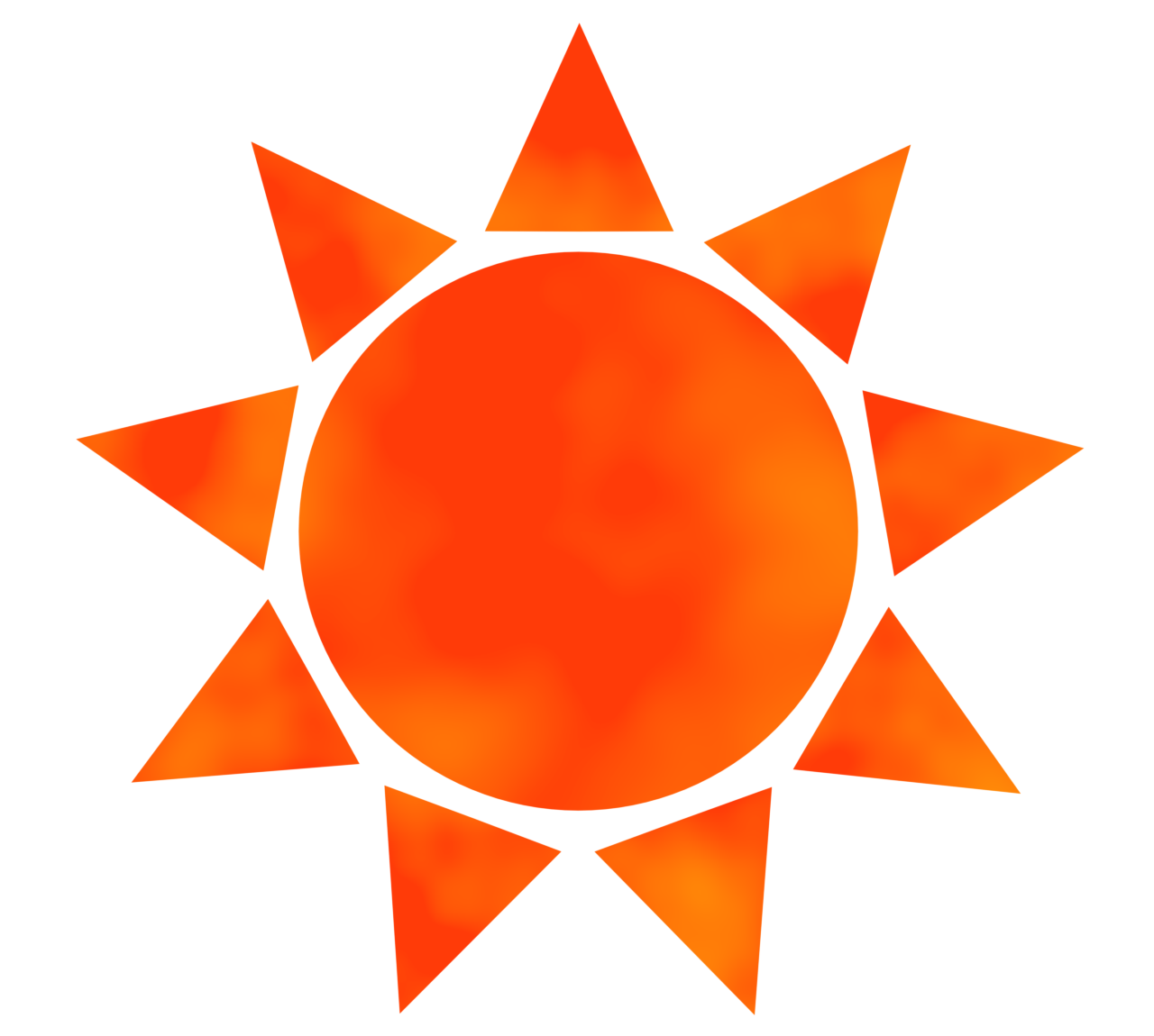 シンプルな太陽のイラスト