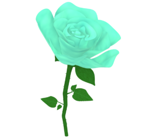 一輪の薔薇のイラスト