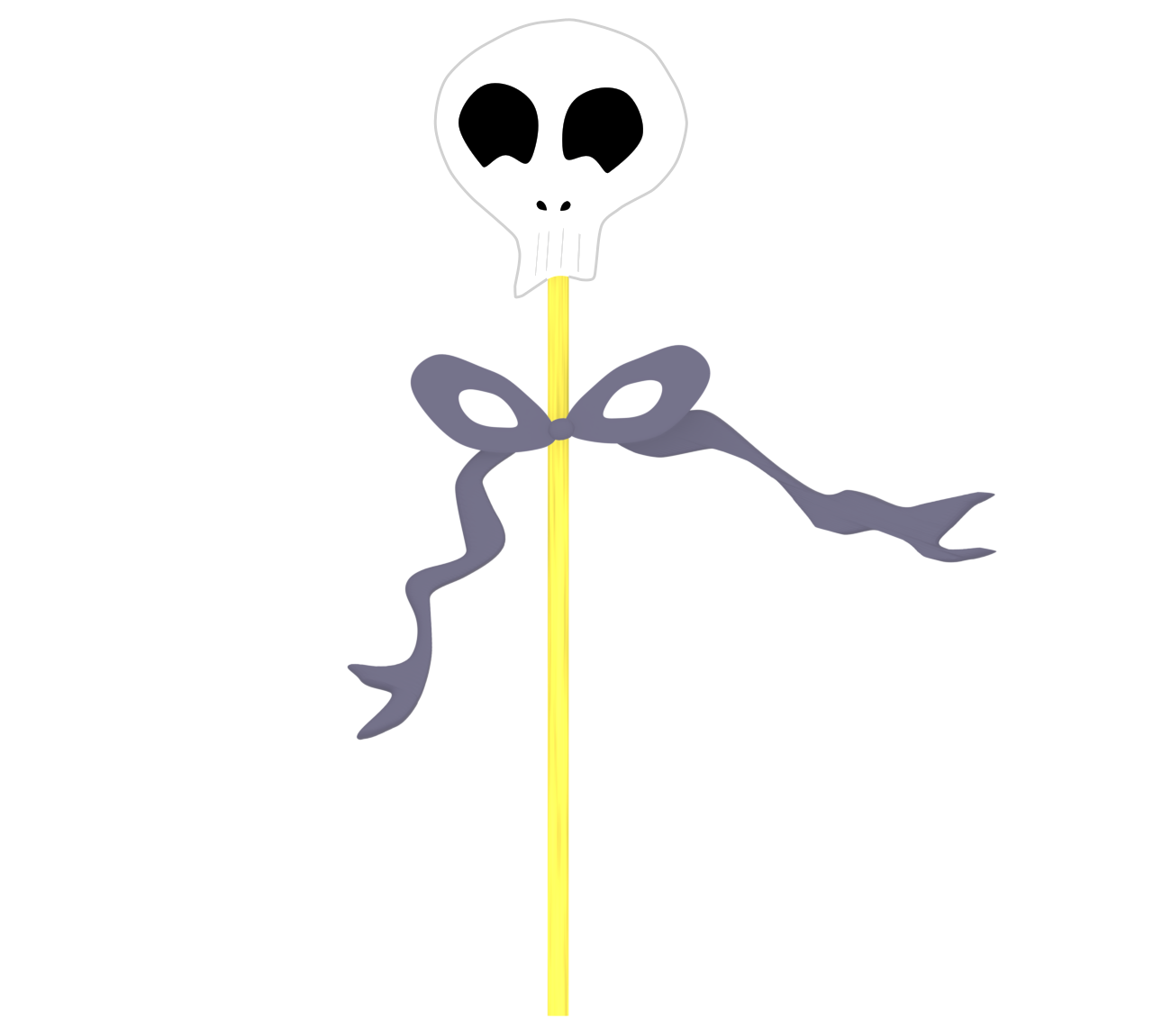 ドクロの飴のイラスト（ハロウィン）