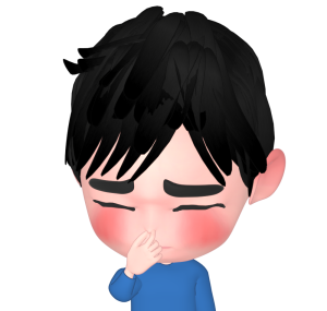 臭くて鼻をつまむ男性のイラスト