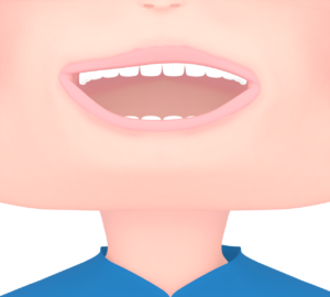 笑顔の口のイラスト