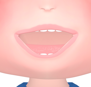 笑顔の口のイラスト