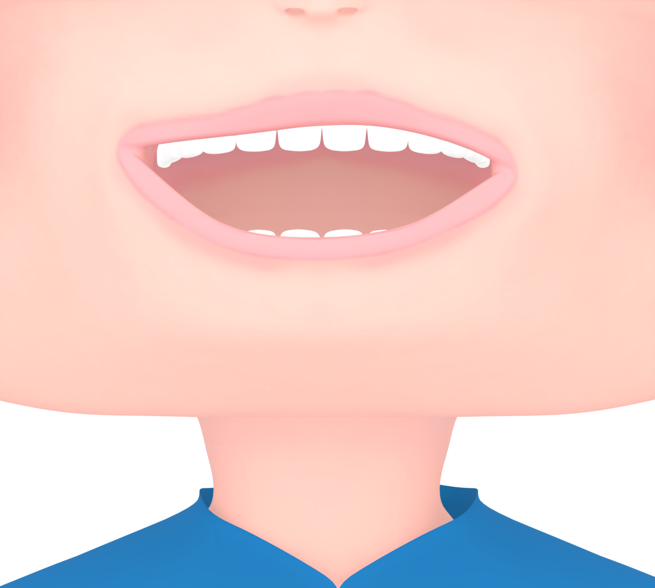 笑顔の口のイラスト