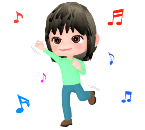 ダンスを踊る女性のイラスト