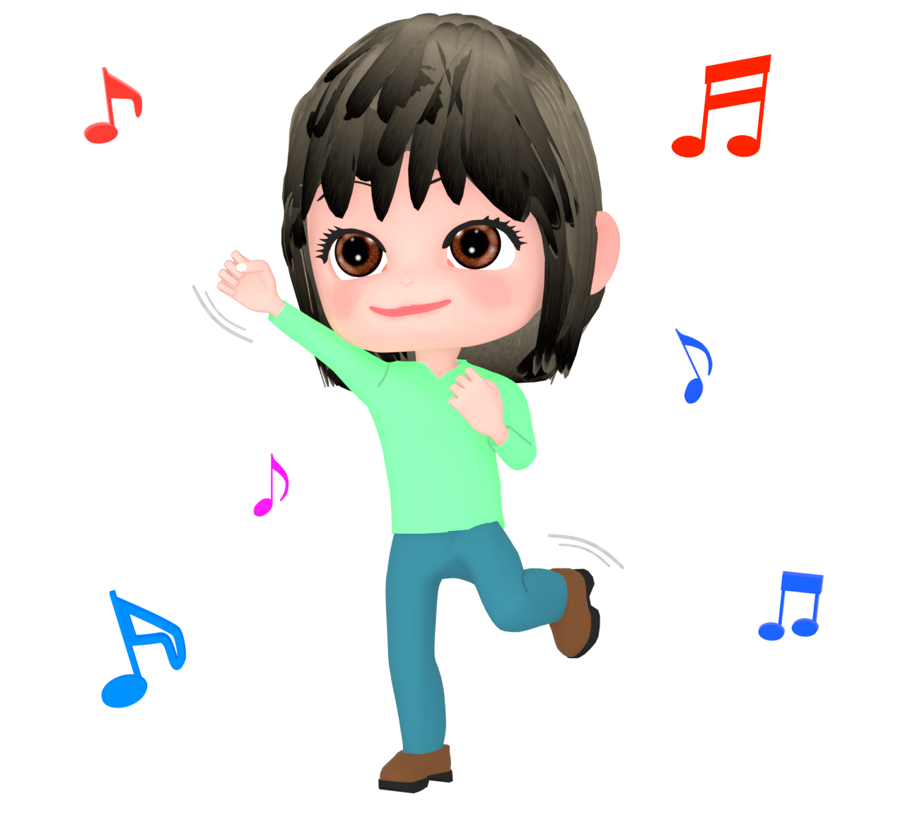 ダンスを踊る女性のイラスト