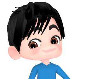 ドヤ顔をする自信満々の男性のイラスト