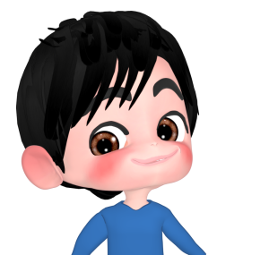 ドヤ顔をする自信満々の男性のイラスト