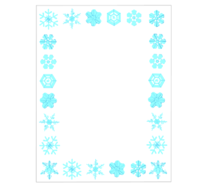 雪の結晶のテンプレート