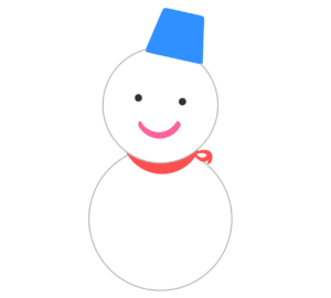 雪だるまのイラスト