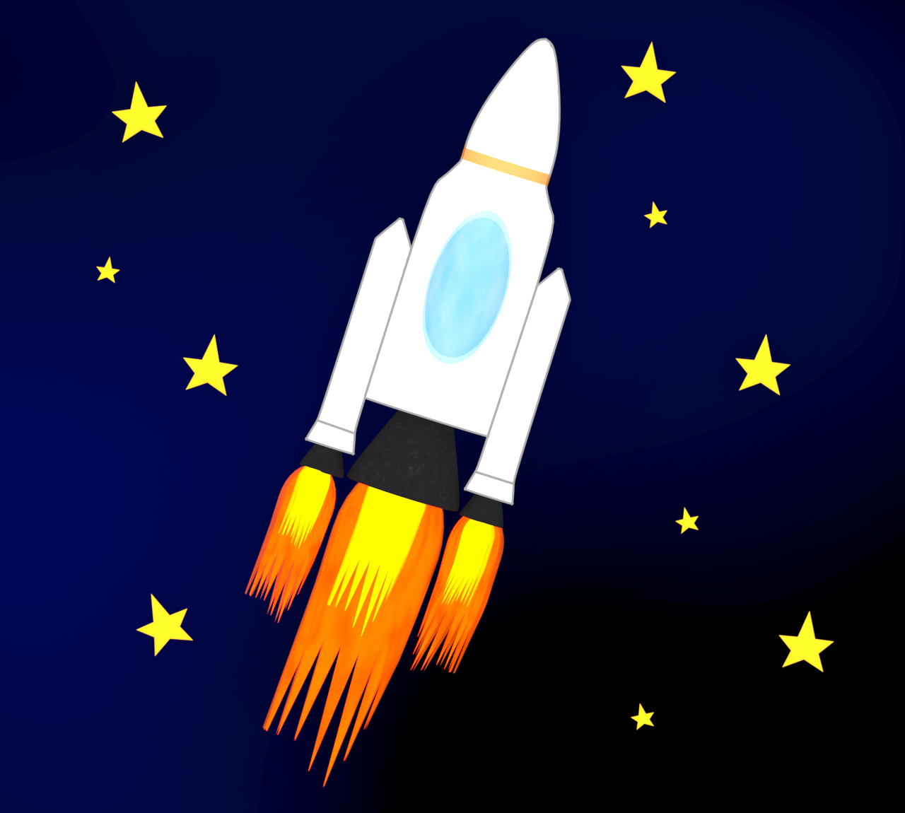 宇宙ロケットのイラスト